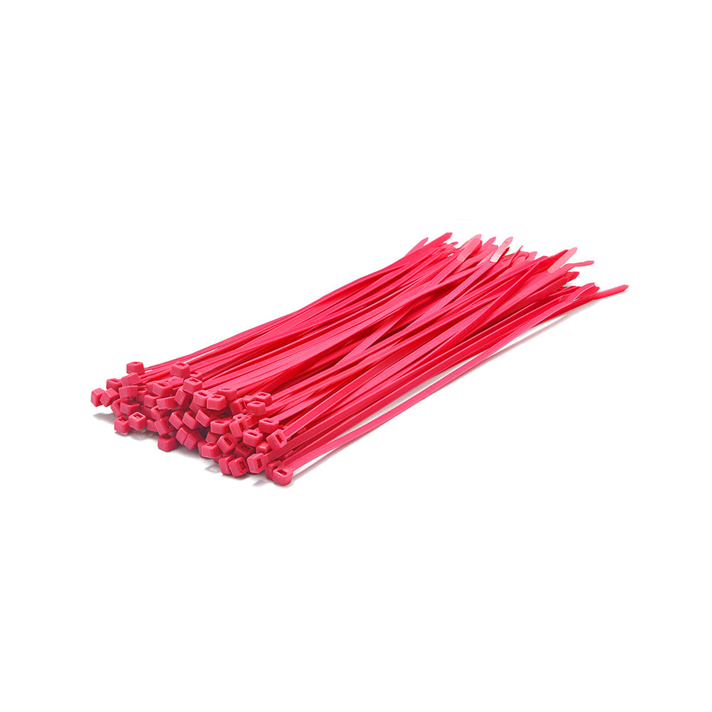 Neonrosa buntband - 100 st.
