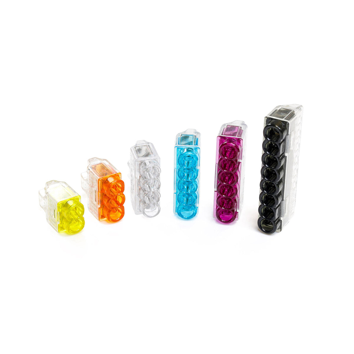 4 Hole Push-In Wire Connector - Pack of 100