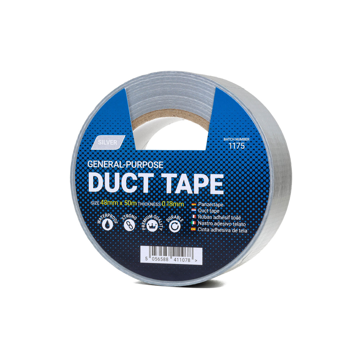 Silver Duct Tape - 48 mm x 50 m