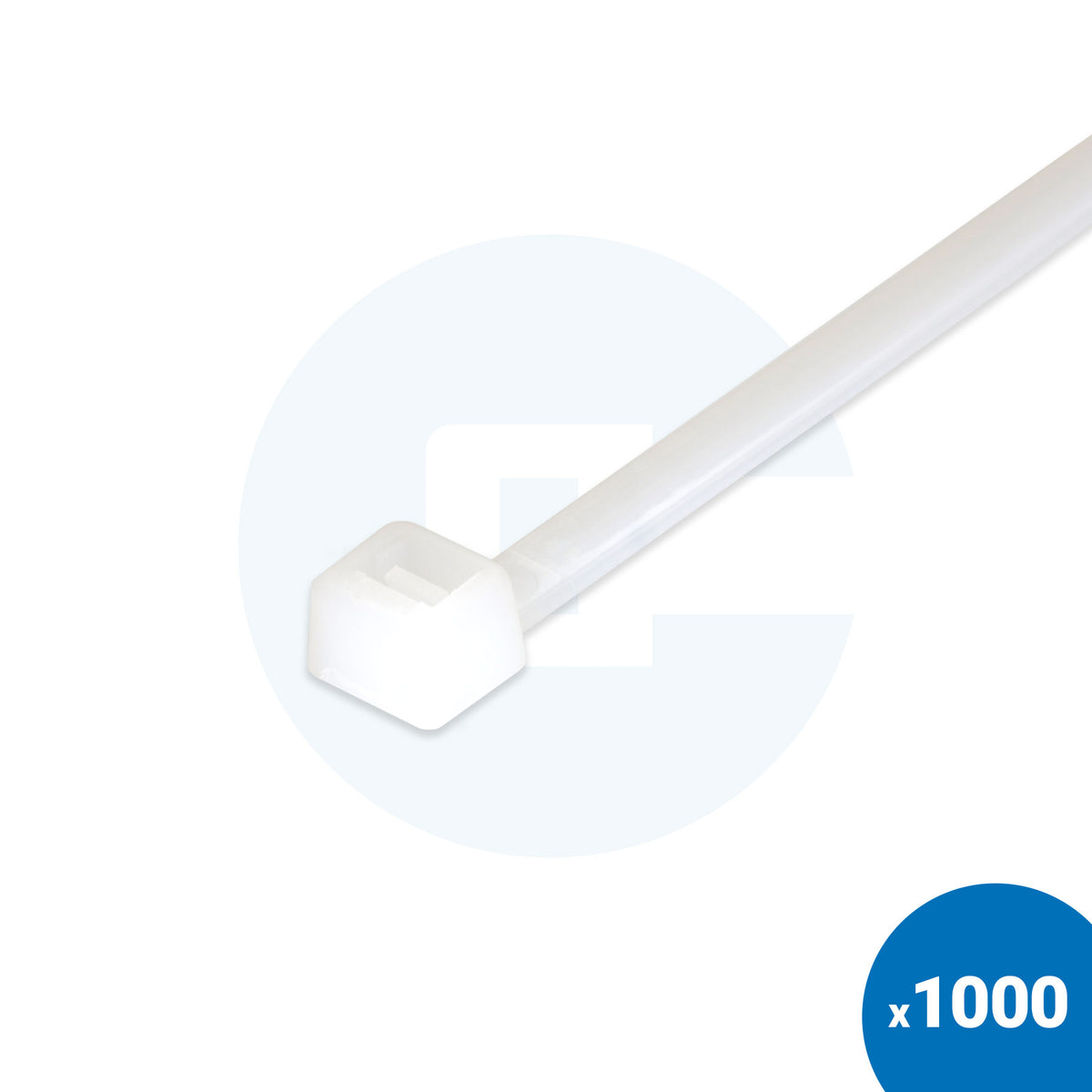 White Cable Ties - Bulk Pack of 1000