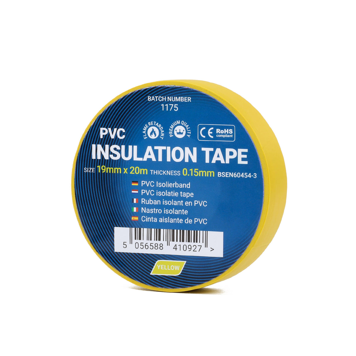 Isoleringstejp av PVC - gul