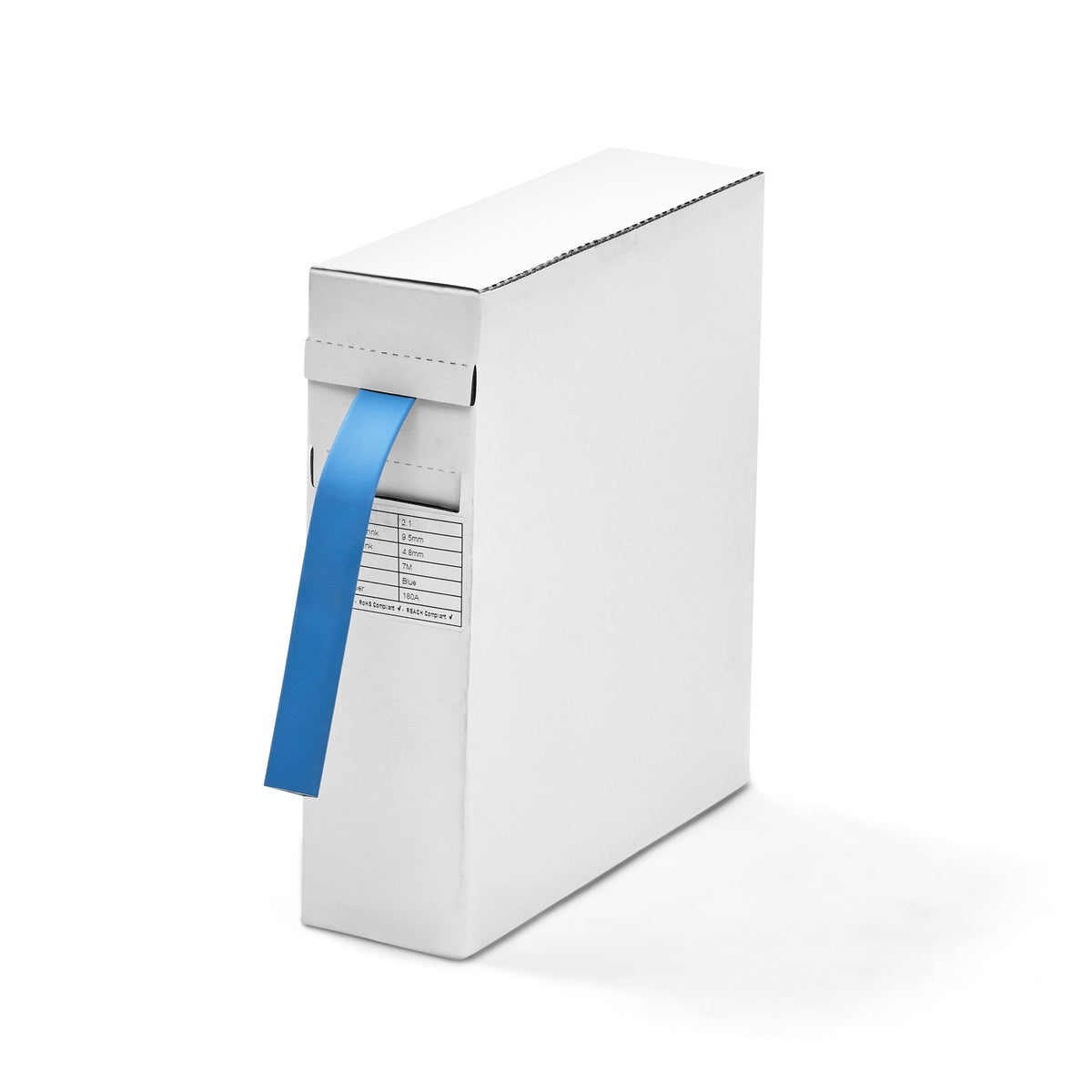 2:1 Blue Single-Walled Heat Shrink Tubing - Dispenser Box