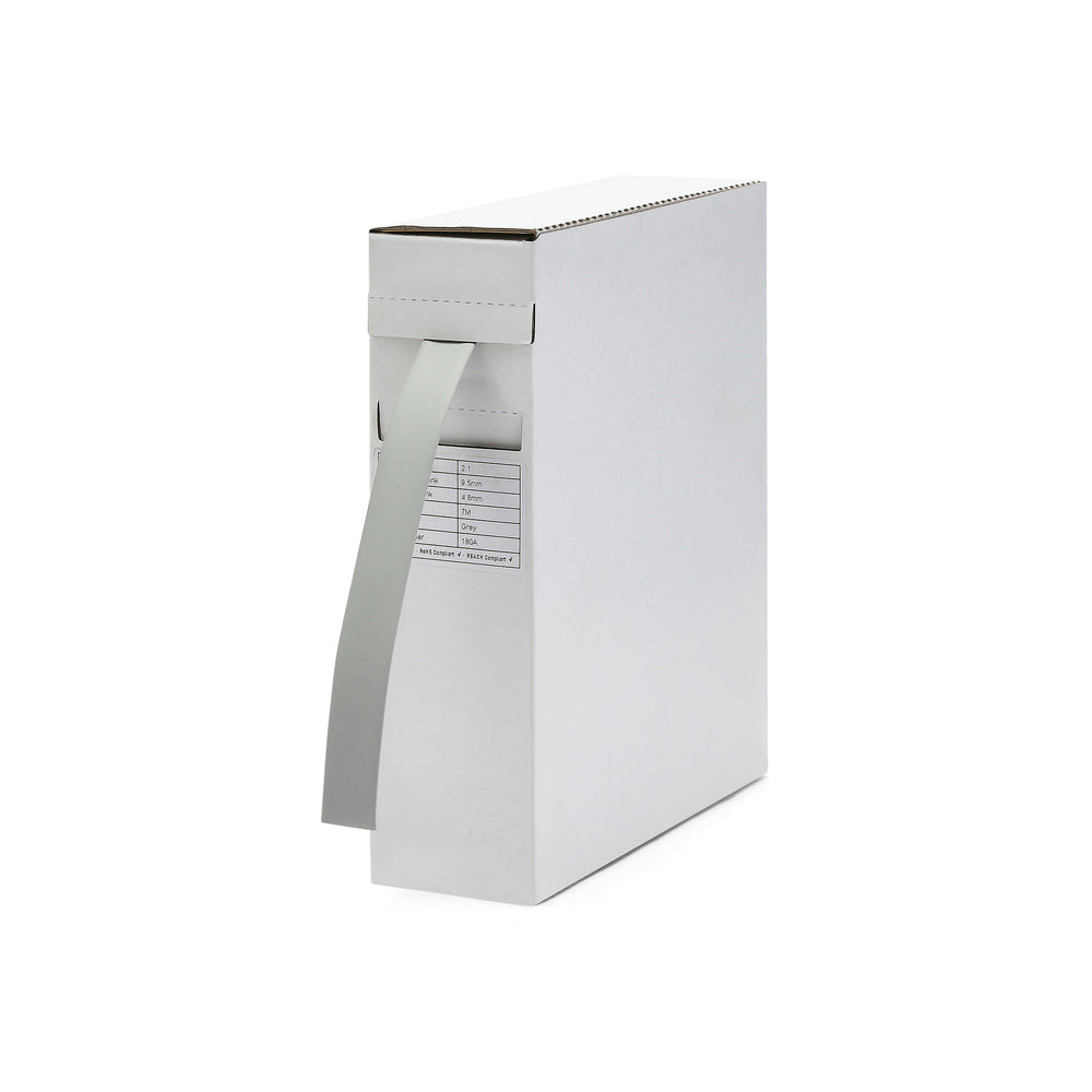 2:1 Grey Single-Walled Heat Shrink Tubing - Dispenser Box