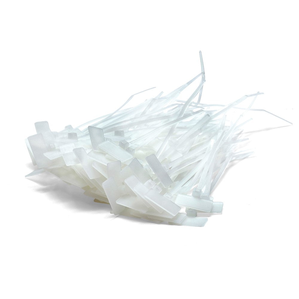 White Marker Cable Ties - 110 x 2,5 mm - Pack of 100