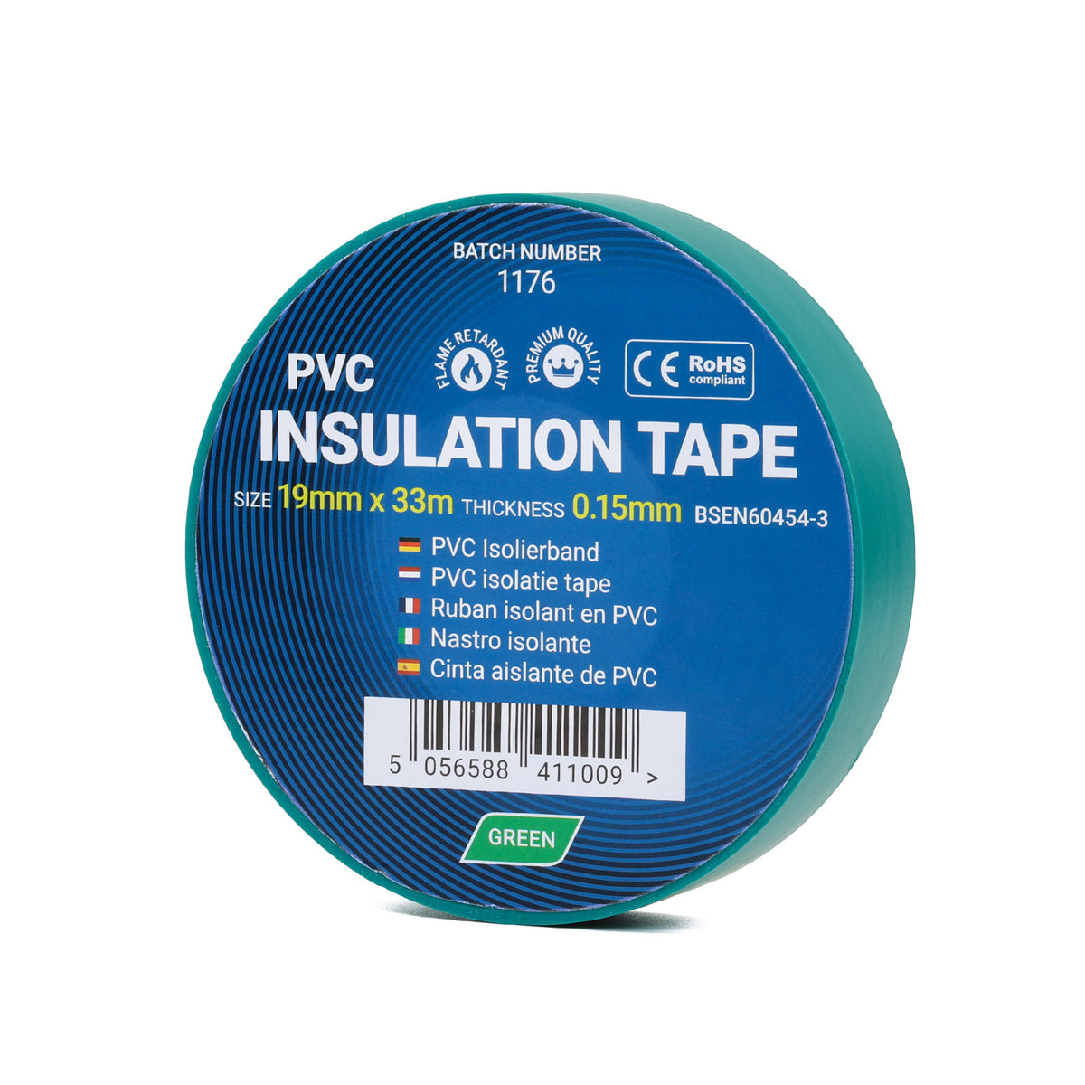 PVC Insulation Tape - Green
