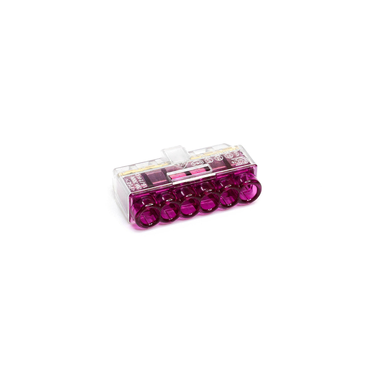 6-håls Push-In Wire Connector - Förpackning med 50 st