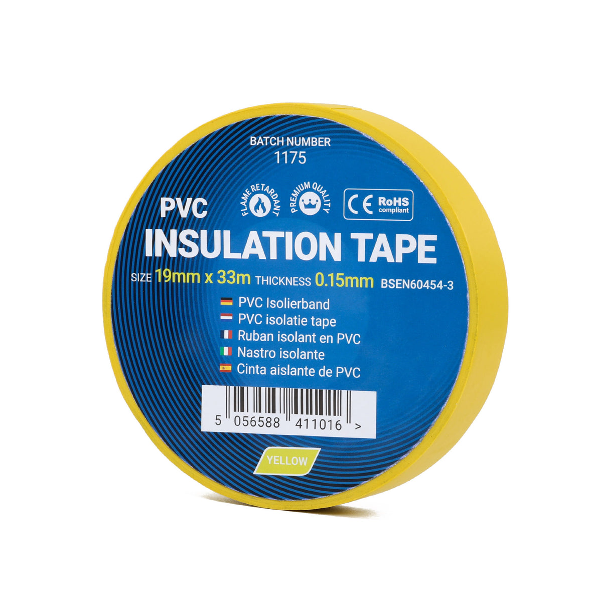 Isoleringstejp av PVC - gul